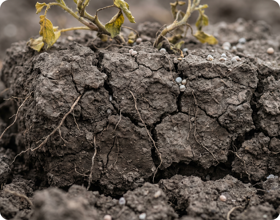 Solo sem resposta aos fertilizantes